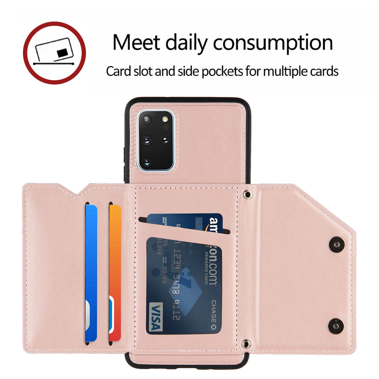 For OPPO A58 4G A78 4G/5G A38 A18 A57 Back Card Slot Wallet Case Leather Cover