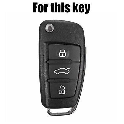 For Audi A1 S1 A2 A3 S3 A5 A6 A8 S6 Silicone Key Cover Shell Remote Fob Case